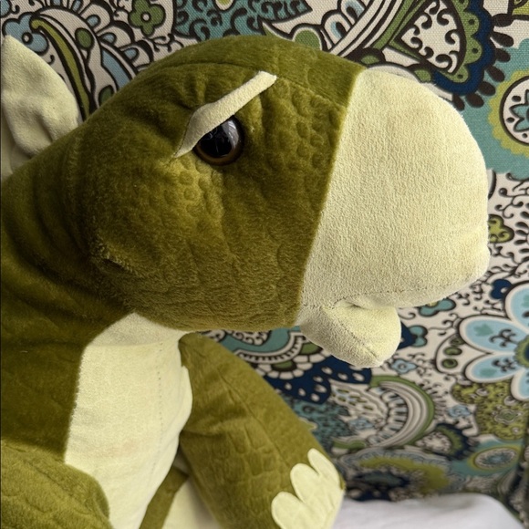 Olive Green Dinosaur Plush Toy - Picture 5 of 5